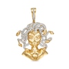 Thumbnail Image 0 of 1/2 CT. T.W. Diamond Medusa Necklace Charm in 10K Gold