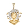 Thumbnail Image 1 of 1/2 CT. T.W. Diamond Medusa Necklace Charm in 10K Gold