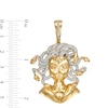 Thumbnail Image 2 of 1/2 CT. T.W. Diamond Medusa Necklace Charm in 10K Gold