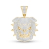 Thumbnail Image 0 of 1/5 CT. T.W. Diamond Bulldog Necklace Charm in 10K Gold