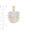 Thumbnail Image 1 of 1/5 CT. T.W. Diamond Bulldog Necklace Charm in 10K Gold