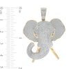 Thumbnail Image 2 of 1/2 CT. T.W. Diamond Elephant Head Necklace Charm in 10K Gold