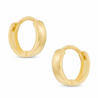 14K Gold Plated Huggie Hoops