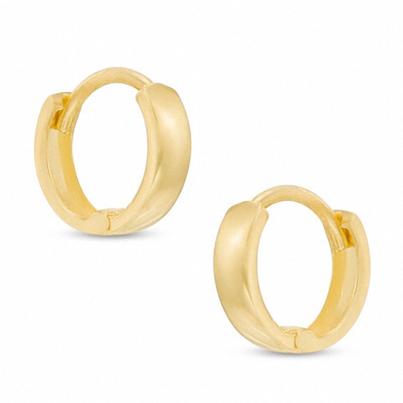 14K Gold Plated Huggie Hoops