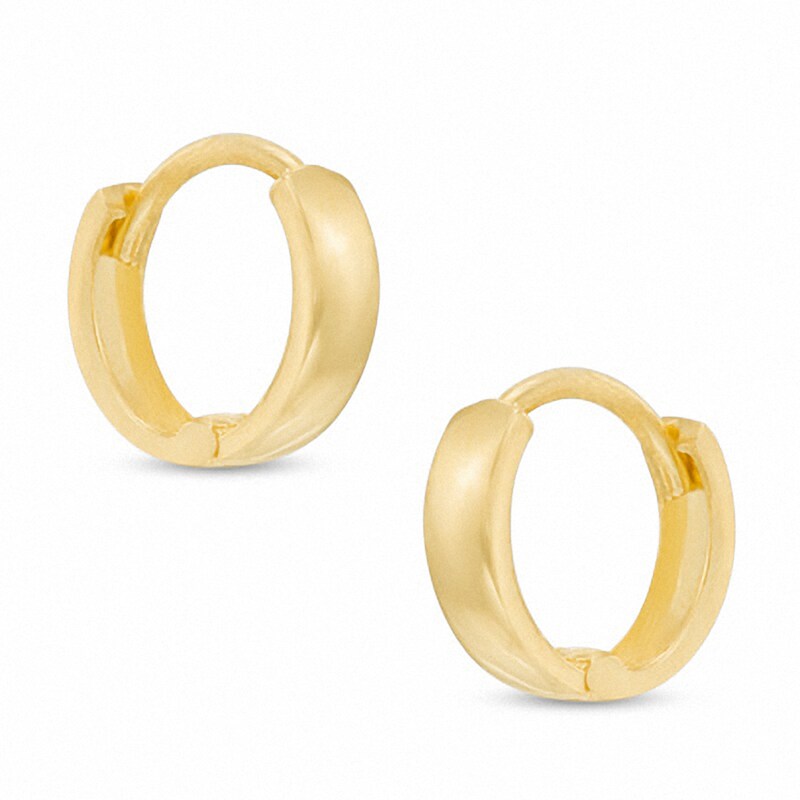 14K Gold Plated Huggie Hoops