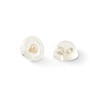 Thumbnail Image 1 of 4mm Cubic Zirconia Round Halo Stud Earrings in Sterling Silver with 14K Gold Plate