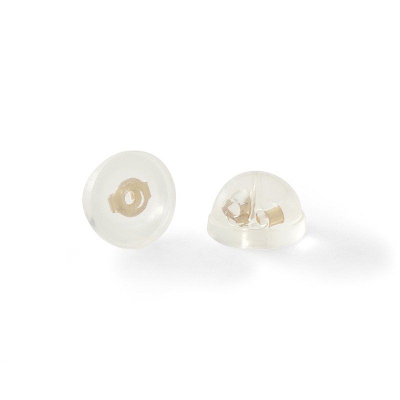 Main Image 2 of Cubic Zirconia Butterfly Stud Earrings in Solid Sterling Silver with 14K Gold Plate