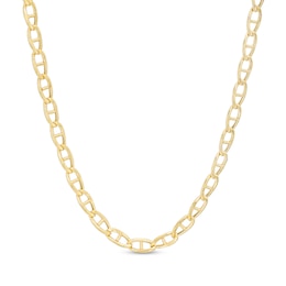 3.45mm Mariner Chain Necklace in 10K Hollow Gold - 22&quot;