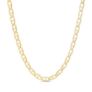 3.45mm Mariner Chain Necklace in 10K Hollow Gold - 22"
