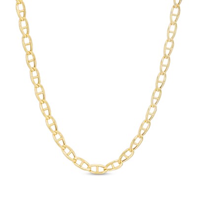 3.45mm Mariner Chain Necklace in 10K Hollow Gold - 22"