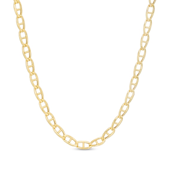3.45mm Mariner Chain Necklace in 10K Hollow Gold - 22"