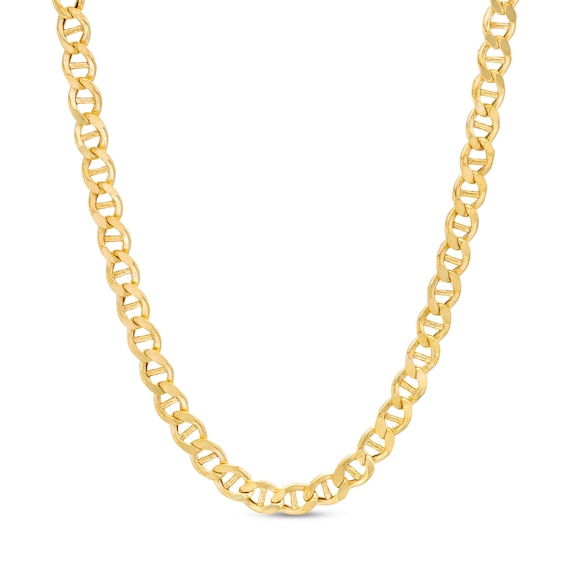 4.25mm Diamond-Cut Mariner Chain Necklace in 10K Hollow Gold - 20"