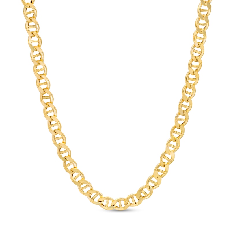 4.25mm Diamond-Cut Mariner Chain Necklace in 10K Hollow Gold - 20"