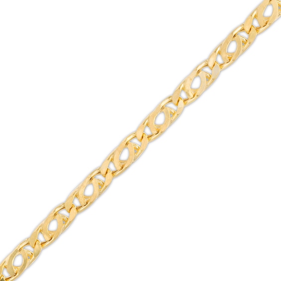 4.25mm Diamond-Cut Bird's Eye Chain Bracelet in 10K Hollow Gold - 8.5"