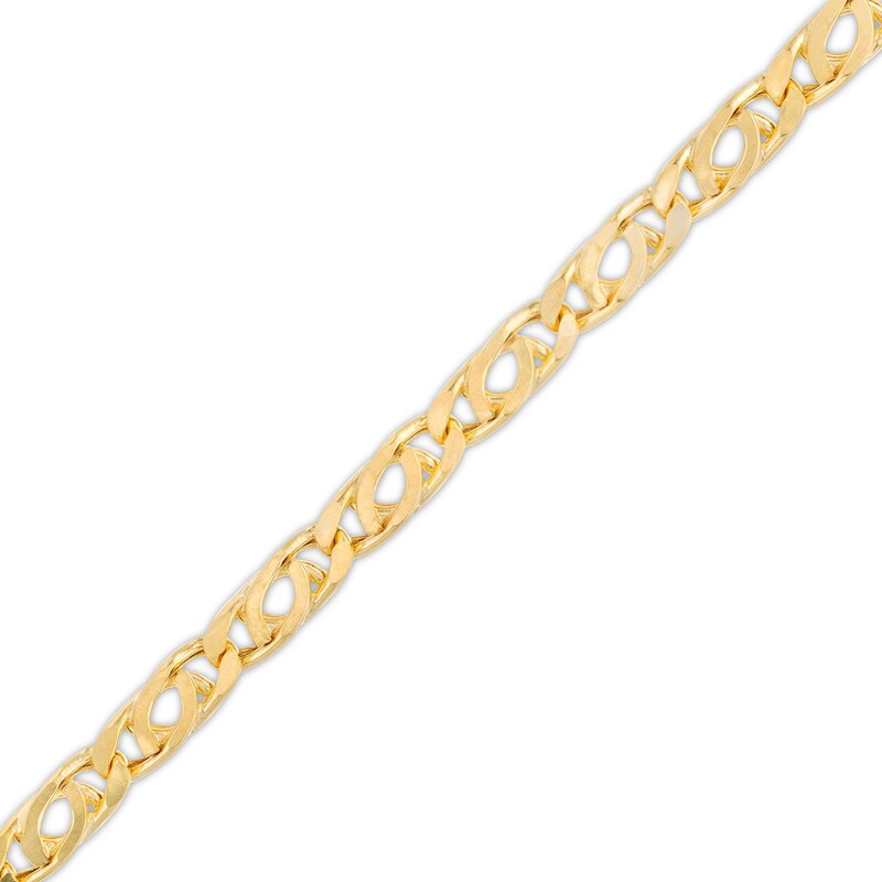 4.25mm Diamond-Cut Bird's Eye Chain Bracelet in 10K Hollow Gold - 8.5"