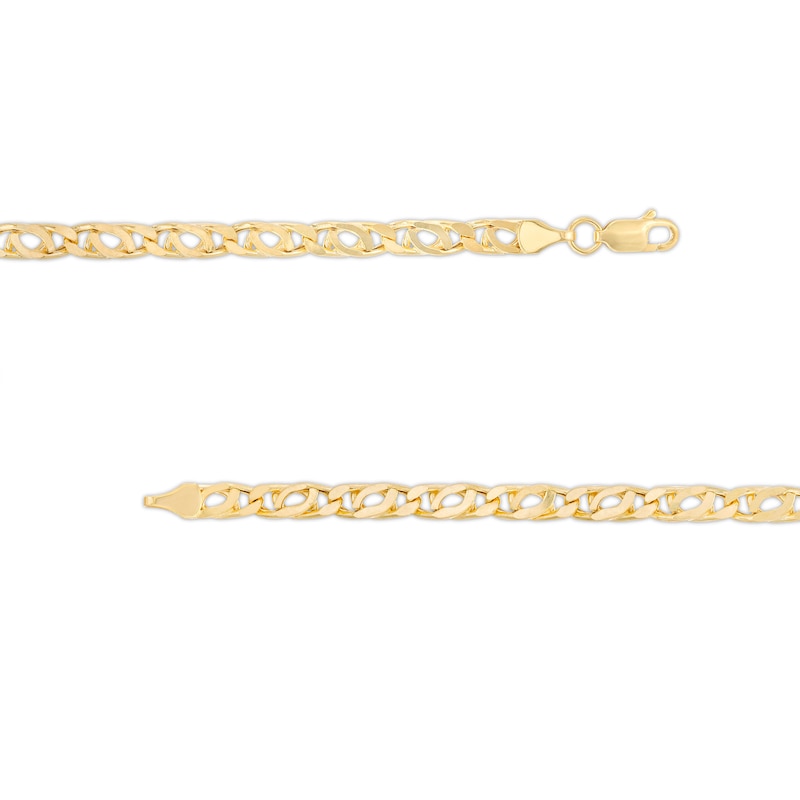 4.25mm Diamond-Cut Bird's Eye Chain Bracelet in 10K Hollow Gold - 8.5"