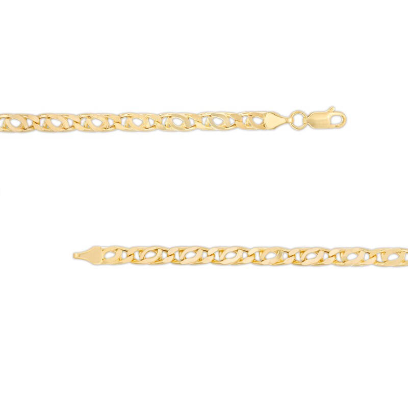 Main Image 2 of 4.25mm Diamond-Cut Bird's Eye Chain Bracelet in 10K Hollow Gold - 8.5"