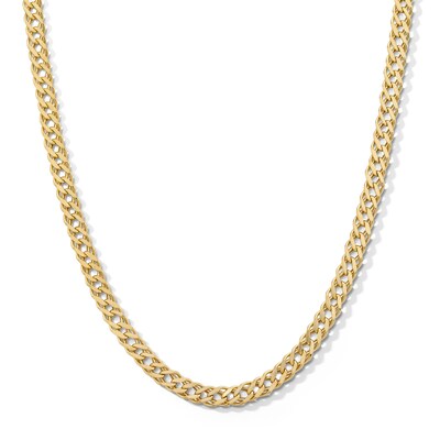 10K Hollow Gold Diamond-Cut Rambo Chain - 20"