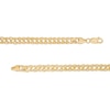 Thumbnail Image 1 of 5.1mm Diamond-Cut Rambo Chain Necklace in 10K Hollow Gold - 20"