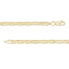 Thumbnail Image 2 of 10K Hollow Gold Diamond Cut Bird Eye Chain Bracelet - 7.5"