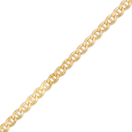 4.25mm Diamond-Cut Mariner Chain Bracelet in 10K Hollow Gold - 7.5&quot;