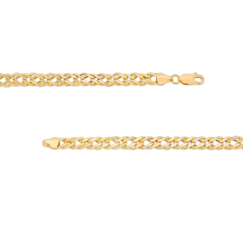 5.10mm Diamond-Cut Rambo Chain Bracelet in 10K Hollow Gold - 8.5"
