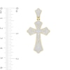 Thumbnail Image 1 of 1/4 CT. T.W. Diamond Pavé Cross Necklace Charm in Sterling Silver with 14K Gold Plate