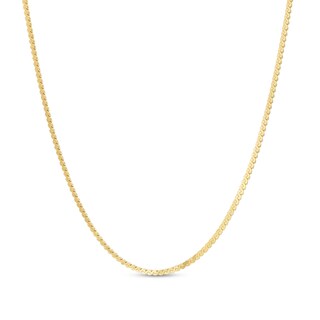 10K Solid Gold Serpentine Chain - 18"