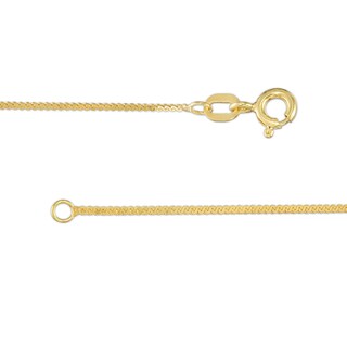 10K Solid Gold Serpentine Chain - 16"