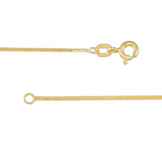 10K Solid Gold Serpentine Chain - 16"