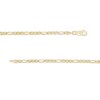 Thumbnail Image 2 of 2.65mm Diamond-Cut Figaro Chain Necklace in 10K Solid Gold - 20"