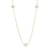 Thumbnail Image 0 of 1.2mm Rhodium Accent Station Chain Necklace in 10K Solid Gold - 18"