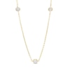 Thumbnail Image 1 of 10K Solid Gold Diamond-Cut Station Two-Tone Chain - 18"
