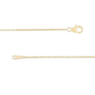 10K Solid Gold Diamond-Cut Station Two-Tone Chain - 18"