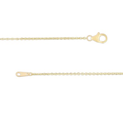 10K Solid Gold Diamond-Cut Station Two-Tone Chain - 18"