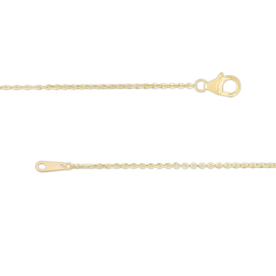 10K Solid Gold Diamond-Cut Station Two-Tone Chain - 18"