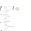 Thumbnail Image 1 of 1/20 CT. T.W. Diamond Heart Stud Earrings in Sterling Silver with 14K Gold Plate