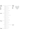 Thumbnail Image 1 of 1/20 CT. T.W. Diamond Heart Stud Earrings in Sterling Silver