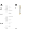 Thumbnail Image 2 of 1/20 CT. T.W. Diamond Huggie Hoop Earrings in Sterling Silver with 14K Gold Plate
