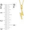 Thumbnail Image 1 of 1/20 CT. T.W. Diamond Lightning Bolt Necklace in Sterling Silver with 14K Gold Plate - 18"