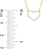 Thumbnail Image 1 of 1/20 CT. T.W. Diamond Heart Necklace in Sterling Silver with 14K Gold Plate - 18"