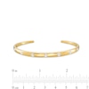Thumbnail Image 1 of 1/10 CT. T.W. Diamond Bangle Bracelet in Sterling Silver with 14K Gold Plate