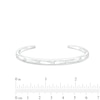 Thumbnail Image 1 of 1/10 CT. T.W. Diamond Bangle Bracelet in Sterling Silver