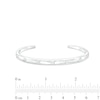 Thumbnail Image 2 of 1/10 CT. T.W. Diamond Bangle Bracelet in Sterling Silver