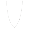 Thumbnail Image 0 of Diamond Accent Station Necklace in Sterling Silver - 36"