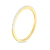 1/20 CT. T.W. Diamond Dainty Ring in Sterling Silver with 14K Gold Plate