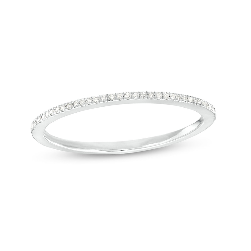 Main Image 1 of 1/20 CT. T.W. Diamond Dainty Ring in Sterling Silver