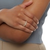 Thumbnail Image 3 of 1/10 CT. T.W. Diamond Multi Heart Ring in Sterling Silver with 14K Gold Plate