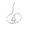 Thumbnail Image 1 of Sterling Silver 1/20 CT. T.W. Diamond Snake Wrap Ring