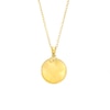 Thumbnail Image 1 of Diamond Accent Leo Zodiac Disc Necklace in Sterling Silver with 14K Gold Plate - 18"